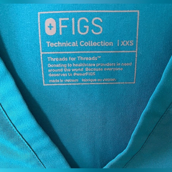 Tops Figs Pacific Blue Casma 3 Pocket Scrub Top Xxs Poshmark
